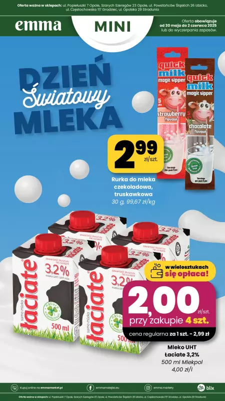 emma MARKET - gazetka promocyjna Plakat promocyjny - Emma Mini  