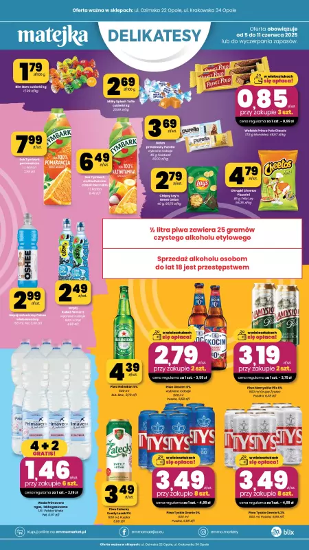 emma MARKET - gazetka promocyjna Plakaty promocyjne - Emma Delikatesy od czwartku 05.06 do środy 11.06