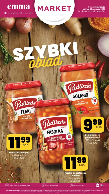 emma MARKET - gazetka promocyjna Plakat promocyjny od poniedziałku 02.06 do poniedziałku 30.06