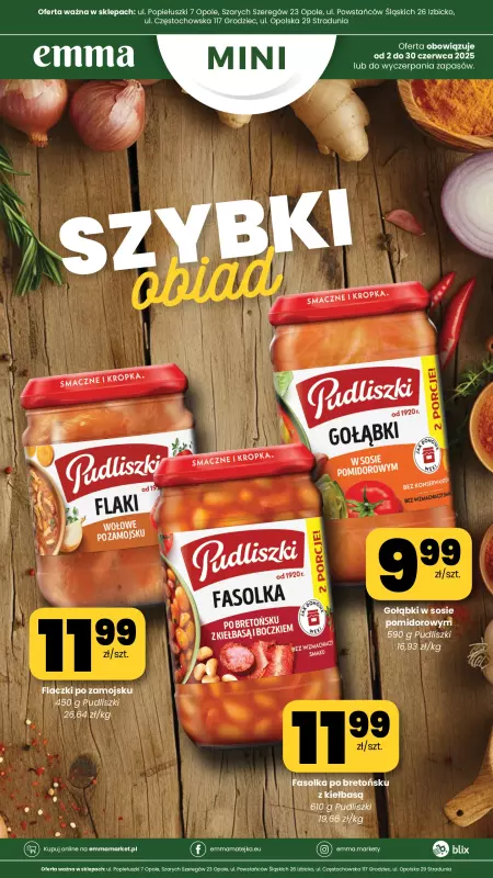 emma MARKET - gazetka promocyjna Plakat promocyjny - Emma Mini od poniedziałku 02.06 do poniedziałku 30.06