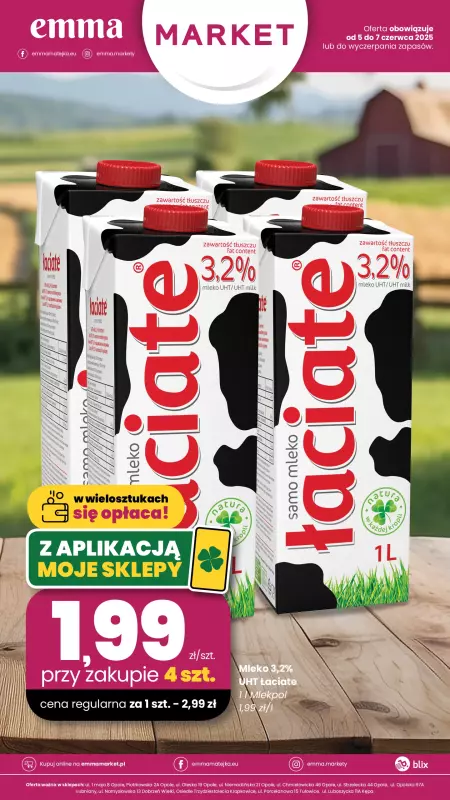 emma MARKET - gazetka promocyjna Plakat promocyjny  