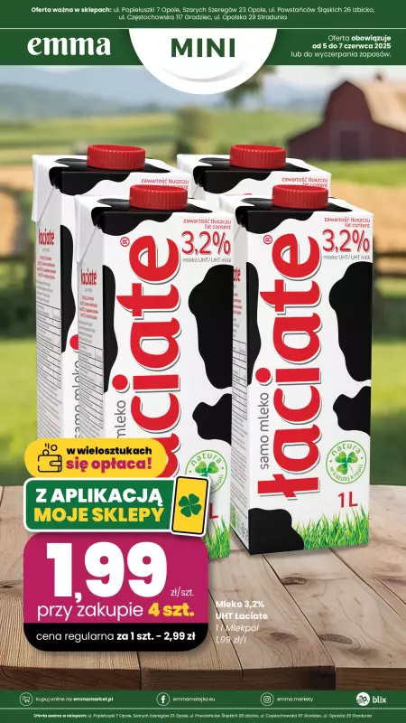 emma MARKET - gazetka promocyjna Plakat promocyjny - Emma Mini  