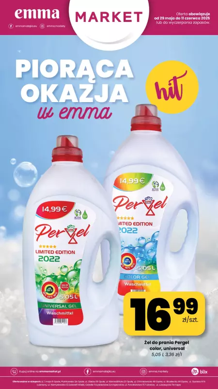 emma MARKET - gazetka promocyjna Plakaty promocyjne od czwartku 29.05 do środy 11.06