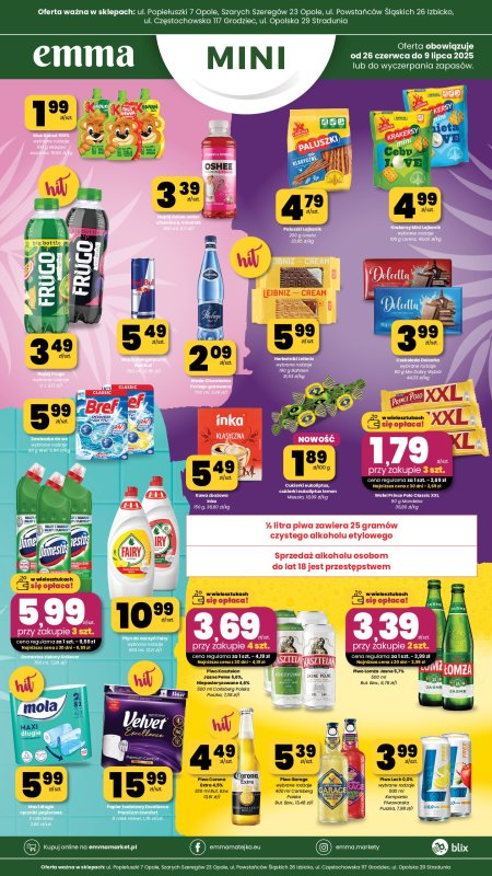 emma MARKET - gazetka promocyjna Plakaty promocyjne - Emma Mini od piątku 27.06 do środy 09.07 - strona 2