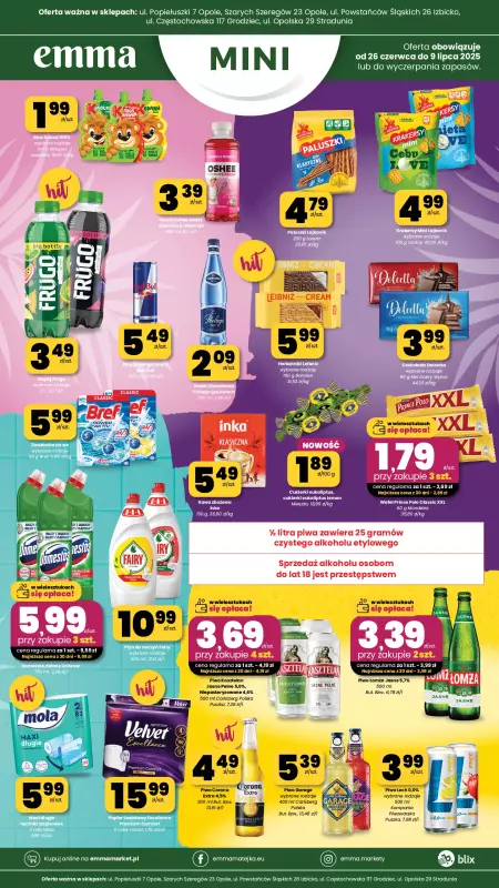 emma MARKET - gazetka promocyjna Plakaty promocyjne - Emma Mini od piątku 27.06 do środy 09.07 - strona 2
