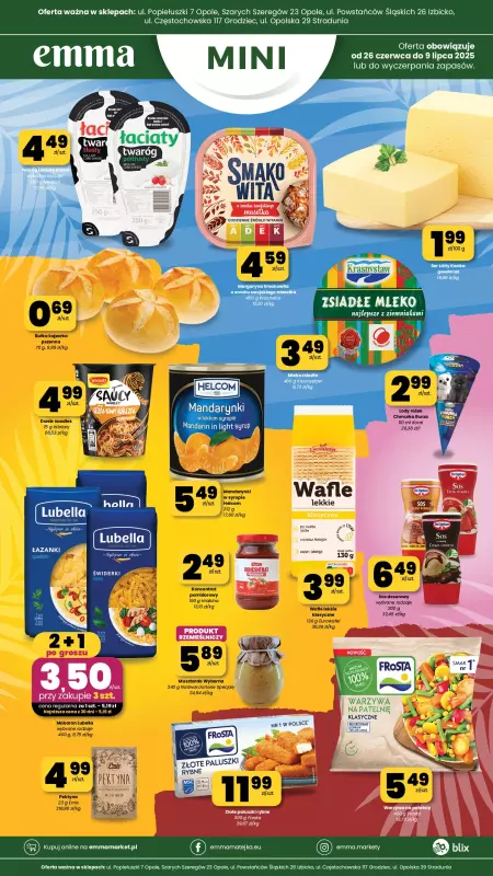 emma MARKET - gazetka promocyjna Plakaty promocyjne - Emma Mini od piątku 27.06 do środy 09.07