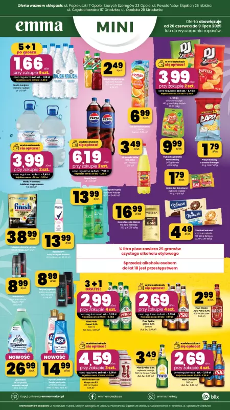 emma MARKET - gazetka promocyjna Plakaty promocyjne - Emma Mini od piątku 27.06 do środy 09.07 - strona 4