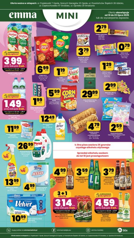 emma MARKET - gazetka promocyjna Plakaty promocyjne - Emma Mini od czwartku 10.07 do środy 23.07 - strona 3