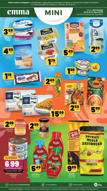 emma MARKET - gazetka promocyjna Plakaty promocyjne - Emma Mini od czwartku 10.07 do środy 23.07 - strona 2