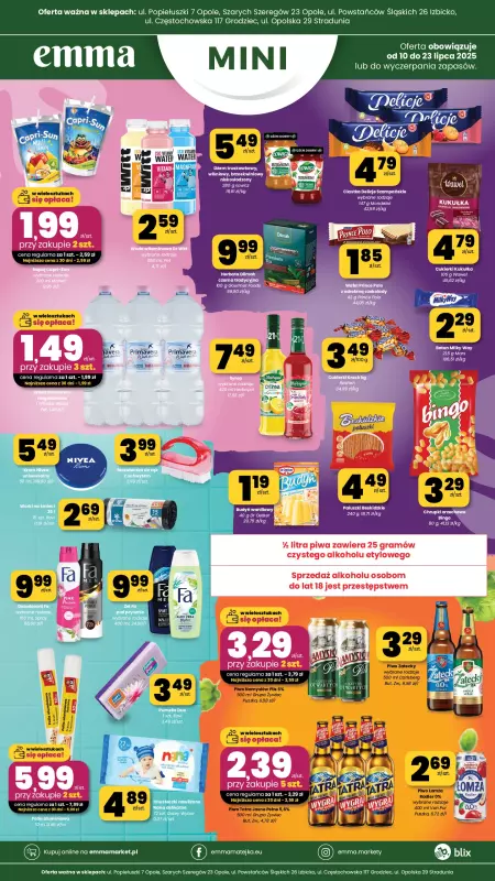emma MARKET - gazetka promocyjna Plakaty promocyjne - Emma Mini  