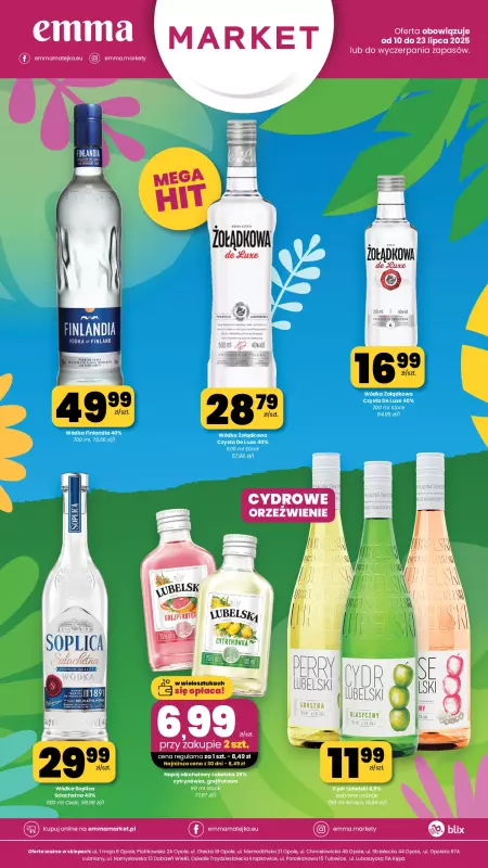 emma MARKET - gazetka promocyjna Ulotka alkoholowa  