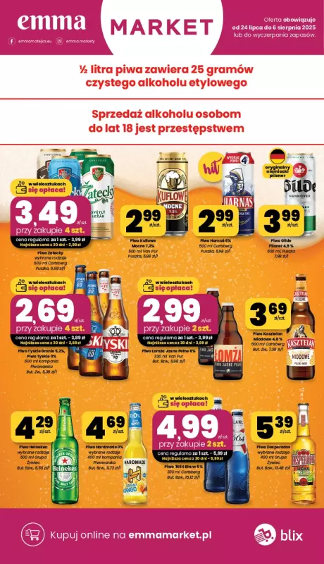 emma MARKET - gazetka promocyjna Gazetka od czwartku 24.07 do środy 06.08 - strona 20