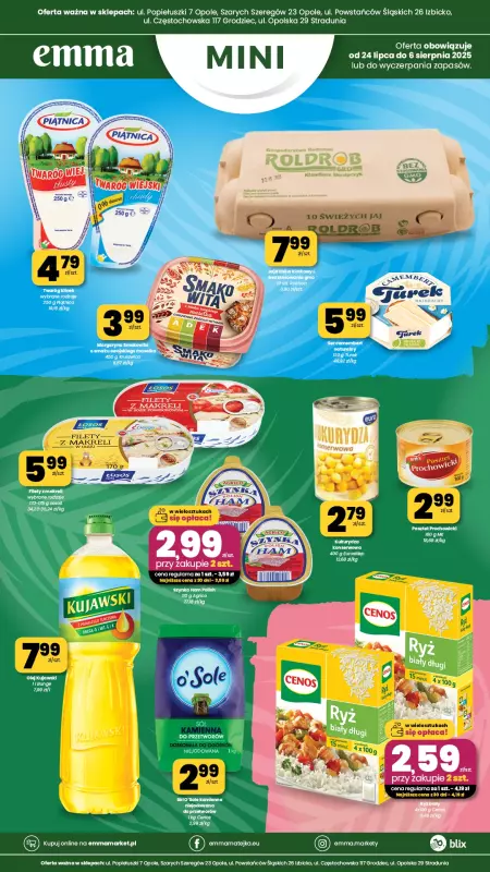emma MARKET - gazetka promocyjna Plakaty promocyjne - Emma Mini od czwartku 24.07 do środy 06.08 - strona 4