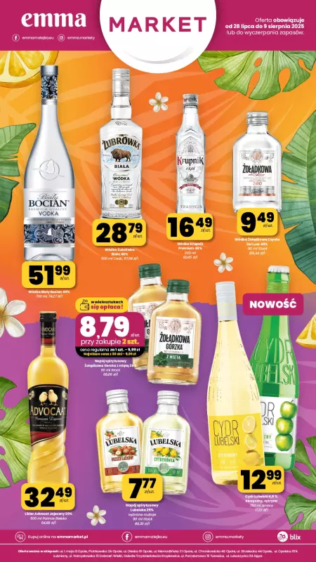emma MARKET - gazetka promocyjna Oferta alkoholowa  