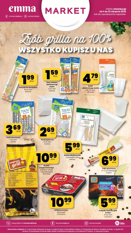 emma MARKET - gazetka promocyjna Plakat promocyjny  