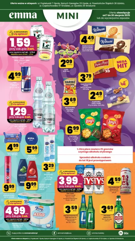 emma MARKET - gazetka promocyjna Plakaty promocyjne - Emma Mini  