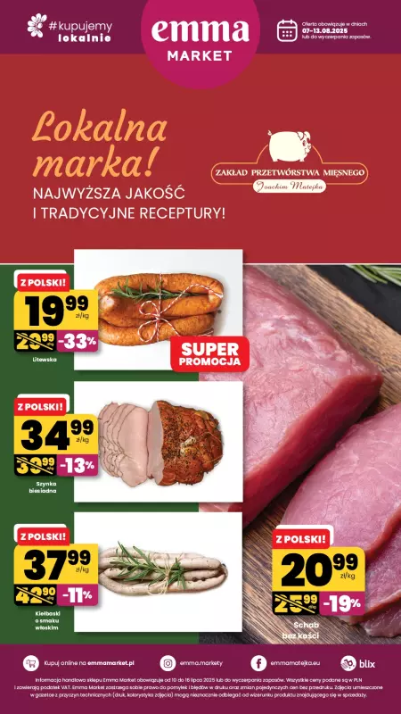 emma MARKET - gazetka promocyjna Plakat promocyjny  