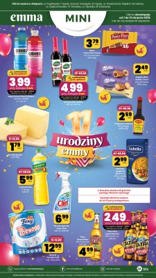 emma MARKET - gazetka promocyjna Plakat promocyjny - Emma Mini od poniedziałku 11.08 do środy 13.08