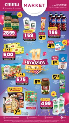 emma MARKET - gazetka promocyjna Plakat promocyjny od piątku 15.08 do środy 20.08