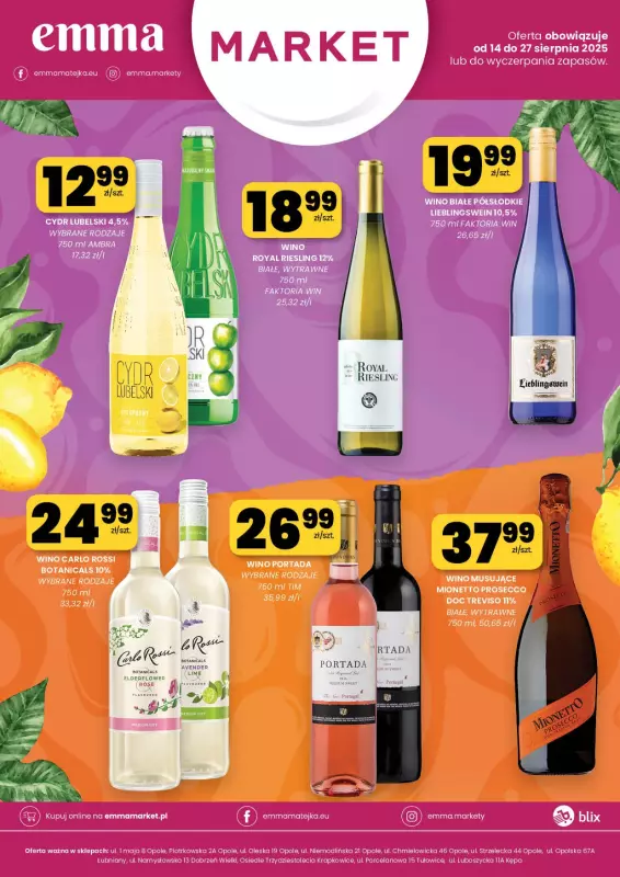 emma MARKET - gazetka promocyjna Oferta alkoholowa od środy 13.08 do środy 27.08 - strona 2