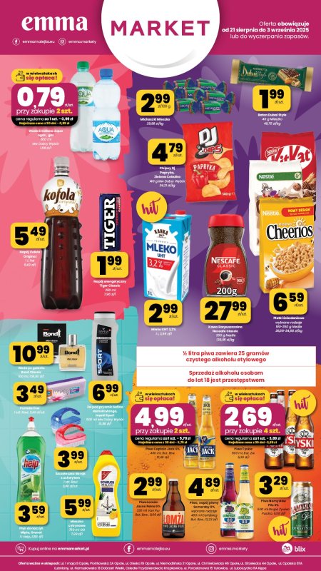 emma MARKET - gazetka promocyjna Plakaty promocyjne od czwartku 21.08 do środy 03.09 - strona 2