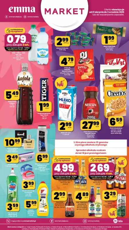 emma MARKET - gazetka promocyjna Plakaty promocyjne od czwartku 21.08 do środy 03.09 - strona 2