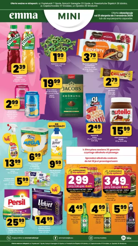 emma MARKET - gazetka promocyjna Plakaty promocyjne - Emma Mini od czwartku 21.08 do środy 03.09 - strona 3