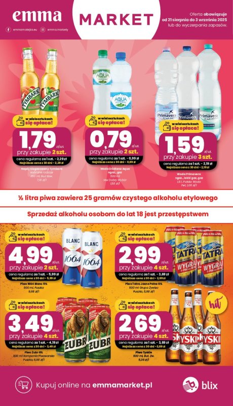 emma MARKET - gazetka promocyjna Gazetka od czwartku 21.08 do środy 03.09 - strona 5