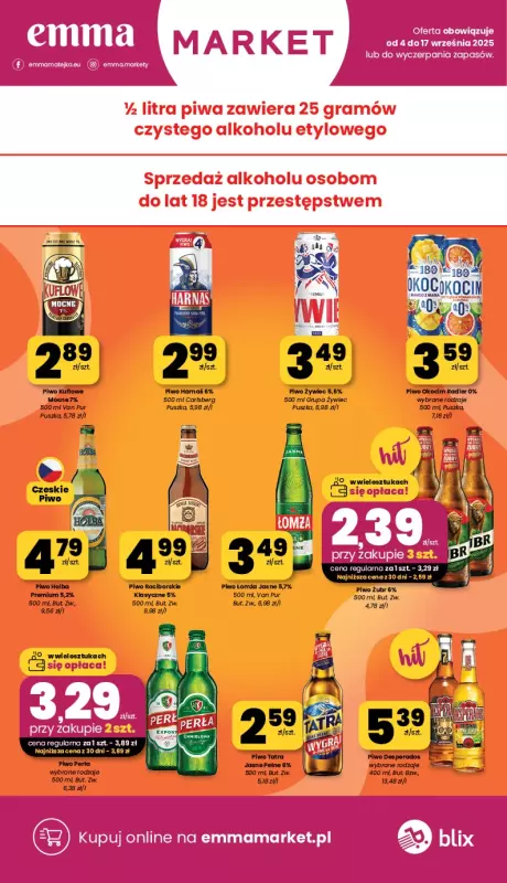 emma MARKET - gazetka promocyjna Gazetka od czwartku 04.09 do środy 17.09 - strona 21