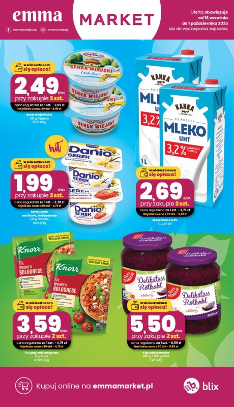 emma MARKET - gazetka promocyjna Gazetka od czwartku 18.09 do środy 01.10 - strona 4