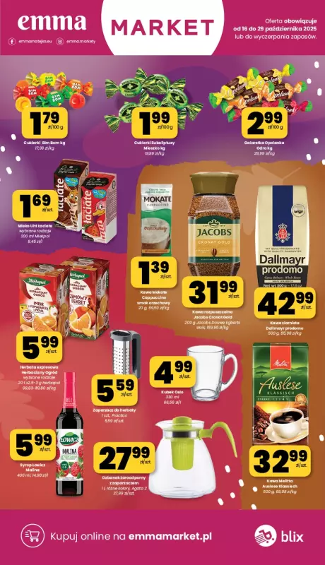 emma MARKET - gazetka promocyjna Gazetka od czwartku 16.10 do środy 29.10 - strona 12