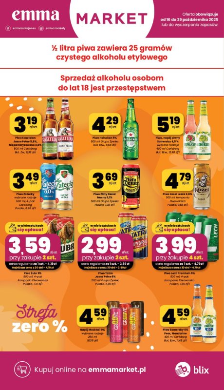 emma MARKET - gazetka promocyjna Gazetka od czwartku 16.10 do środy 29.10 - strona 16