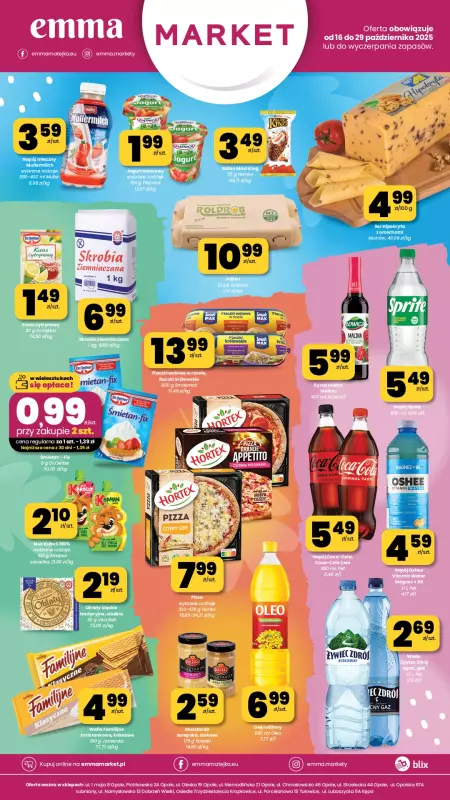 emma MARKET - gazetka promocyjna Plakaty promocyjne od czwartku 16.10 do środy 29.10