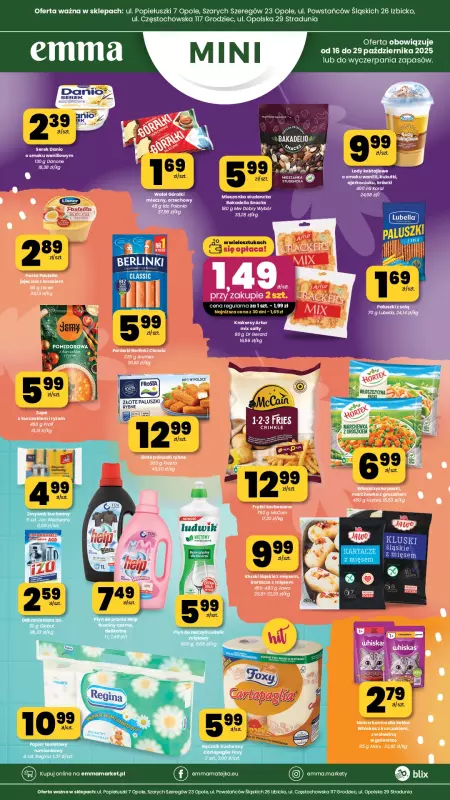 emma MARKET - gazetka promocyjna Plakaty promocyjne - Emma Mini od czwartku 16.10 do środy 29.10 - strona 2