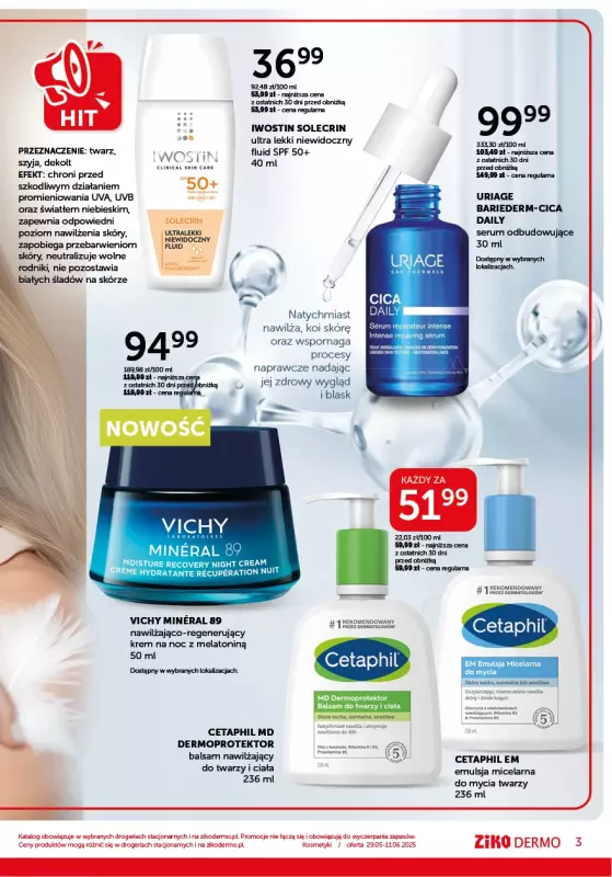 Ziko Dermo - gazetka promocyjna Gazetka Delikatna pielęgnacja wrażliwej skóry   - strona 3