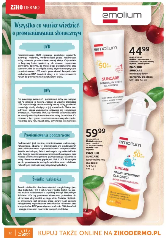Ziko Dermo - gazetka promocyjna Gazetka Oferta słoneczna od czwartku 29.05 do poniedziałku 30.06 - strona 12