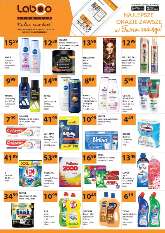 Drogerie Laboo - gazetka promocyjna Gazetka od środy 08.10 do piątku 31.10