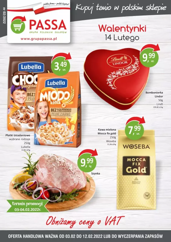 Passa - gazetka promocyjna Gazetka od czwartku 03.02 do soboty 12.02