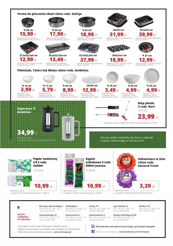 Torimpex Toruńska Sieć Sklepów Spożywczych - gazetka promocyjna Gazetka od poniedziałku 18.11 do soboty 30.11 - strona 8