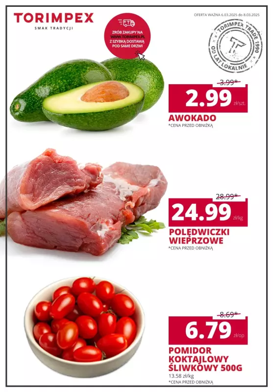 Torimpex Toruńska Sieć Sklepów Spożywczych - gazetka promocyjna Oferta tygodnia  do soboty 08.03