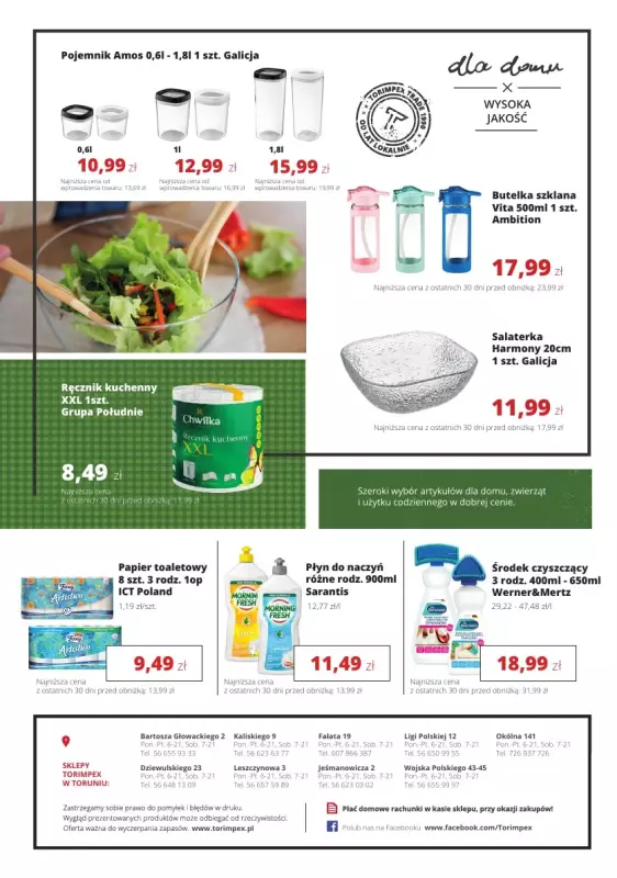 Torimpex Toruńska Sieć Sklepów Spożywczych - gazetka promocyjna Gazetka od poniedziałku 12.05 do soboty 24.05 - strona 8