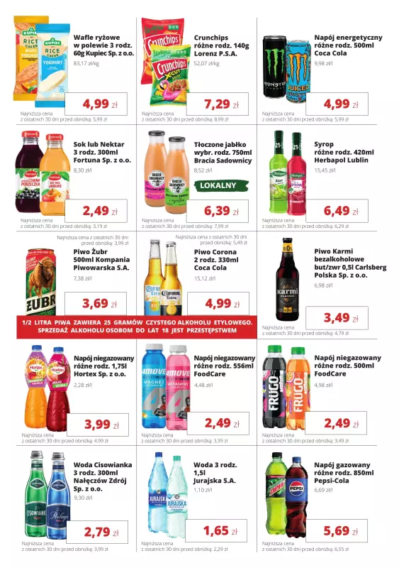 Torimpex Toruńska Sieć Sklepów Spożywczych - gazetka promocyjna Gazetka od poniedziałku 26.05 do soboty 07.06 - strona 7
