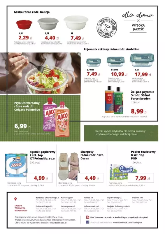 Torimpex Toruńska Sieć Sklepów Spożywczych - gazetka promocyjna Gazetka od poniedziałku 07.07 do soboty 19.07 - strona 8