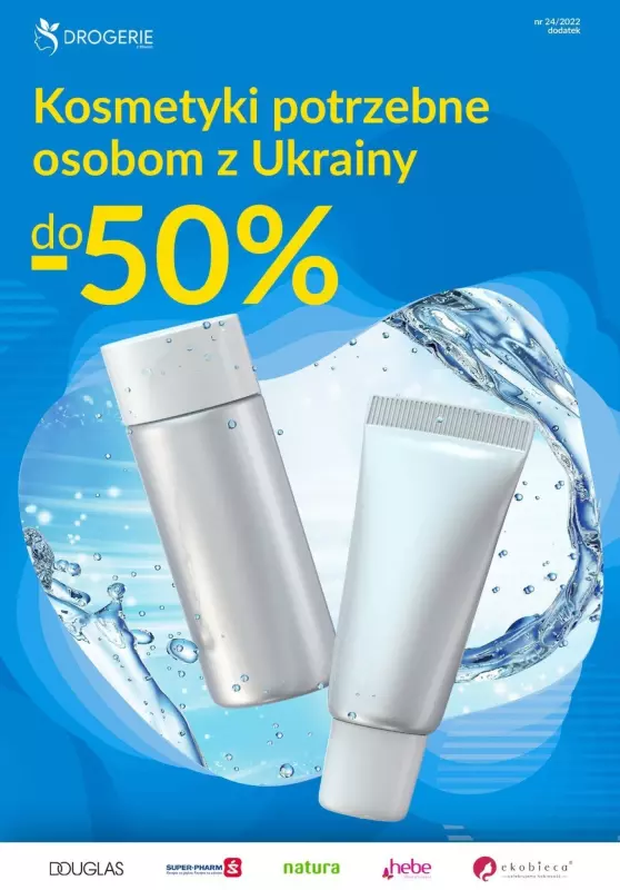 Wspieraj Ukrainę - gazetka promocyjna Drogerie z Blixem | Do -50% kosmetyki potrzebne osobom z Ukrainy od piątku 01.07 do czwartku 07.07