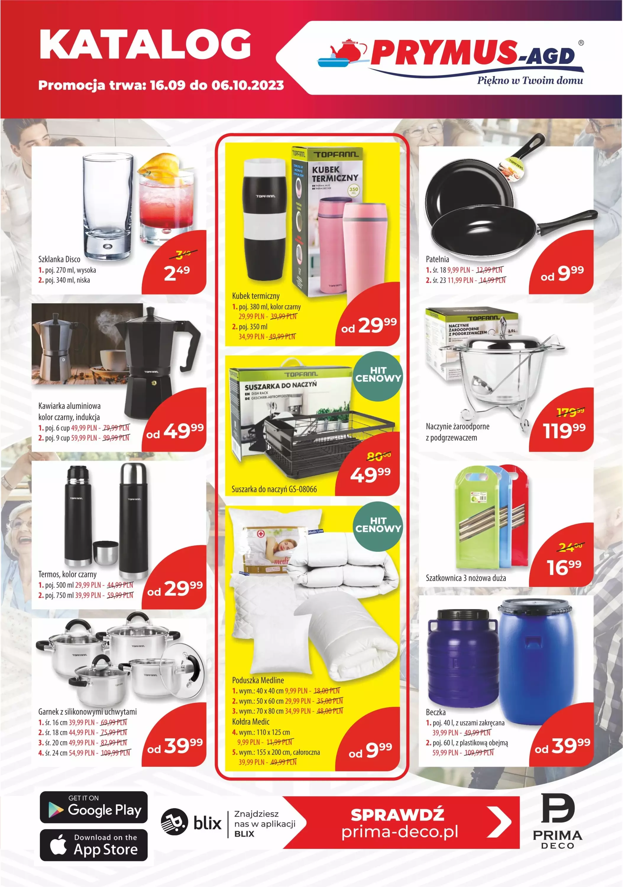 Prymus AGD - gazetka promocyjna Katalog od poniedziałku 18.09 do piątku 06.10