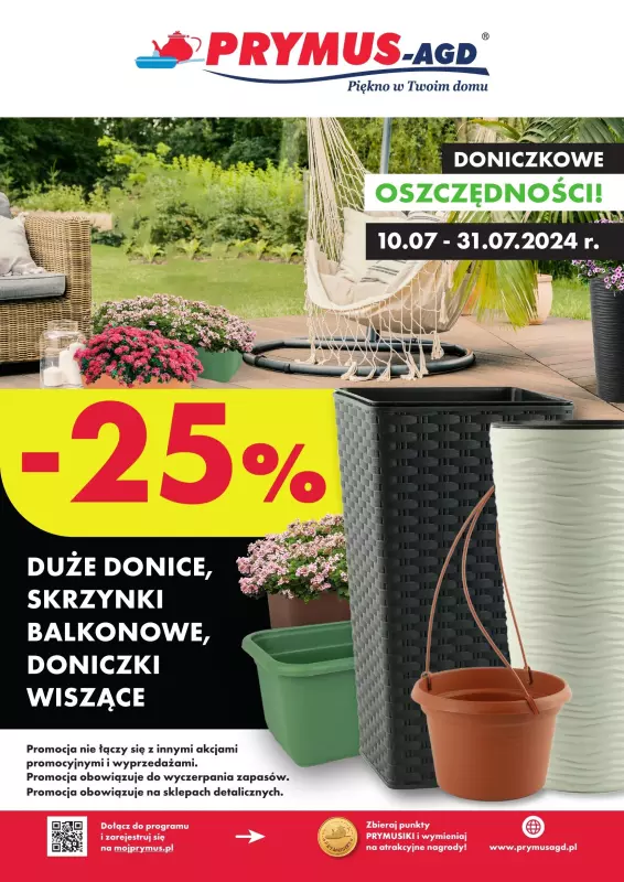 Prymus AGD - gazetka promocyjna Plakat od środy 10.07 do środy 31.07