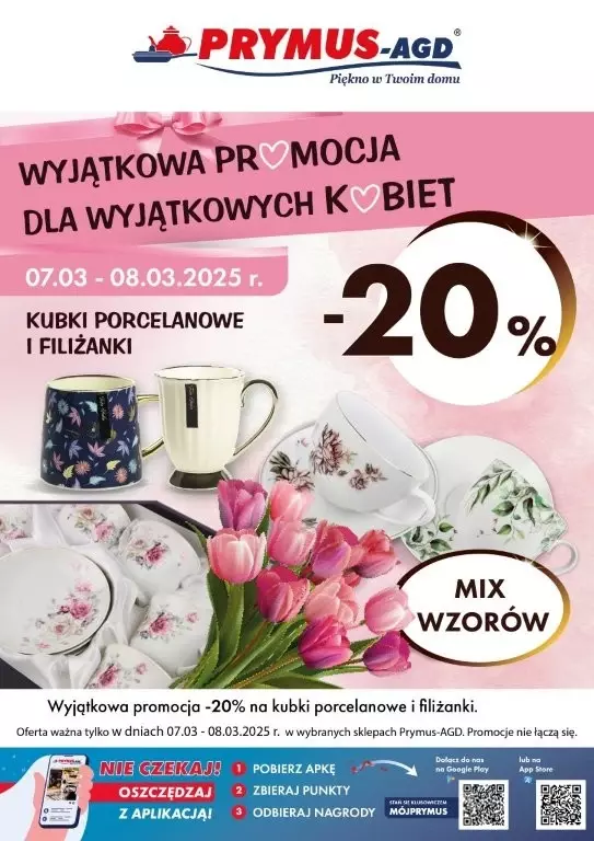 Prymus AGD - gazetka promocyjna Dzień Kobiet od piątku 07.03 do soboty 08.03