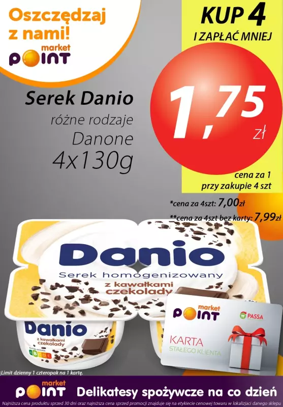 Market Point - gazetka promocyjna Promocja super ceny nabiał od czwartku 11.07 do soboty 13.07