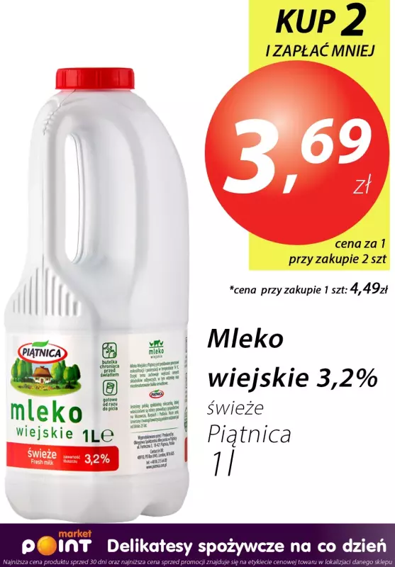 Market Point - gazetka promocyjna Hity cenowe od poniedziałku 22.07 do środy 07.08