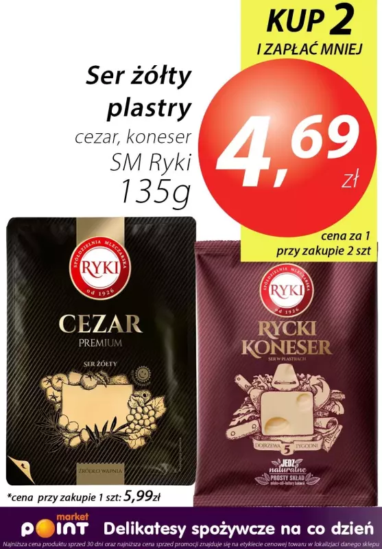 Market Point - gazetka promocyjna Oferta stała niska cena nabiał od poniedziałku 02.09 do poniedziałku 30.09 - strona 5